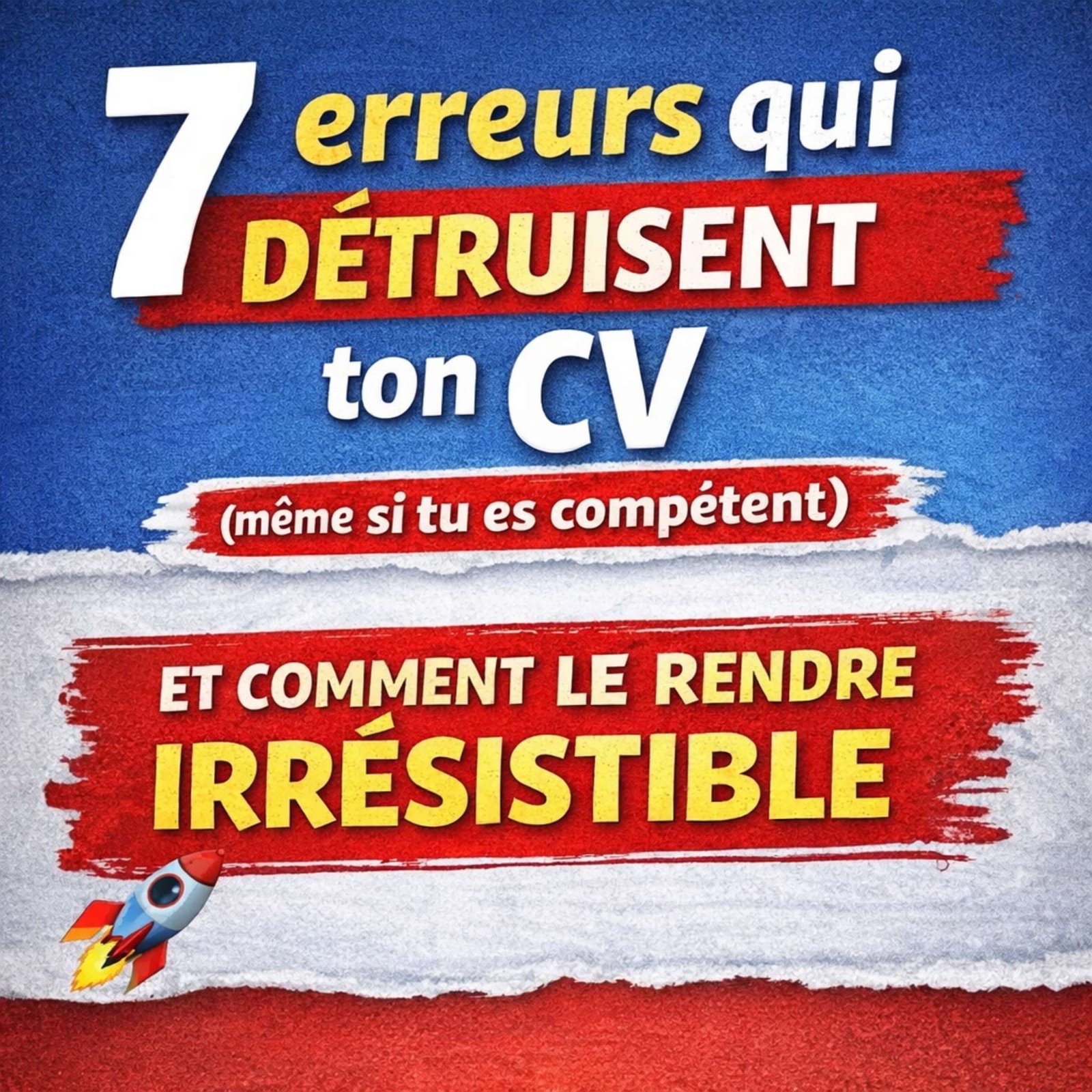 7 erreurs qui détruisent ton CV (même si tu es compétent)  et comment le rendre irrésistible